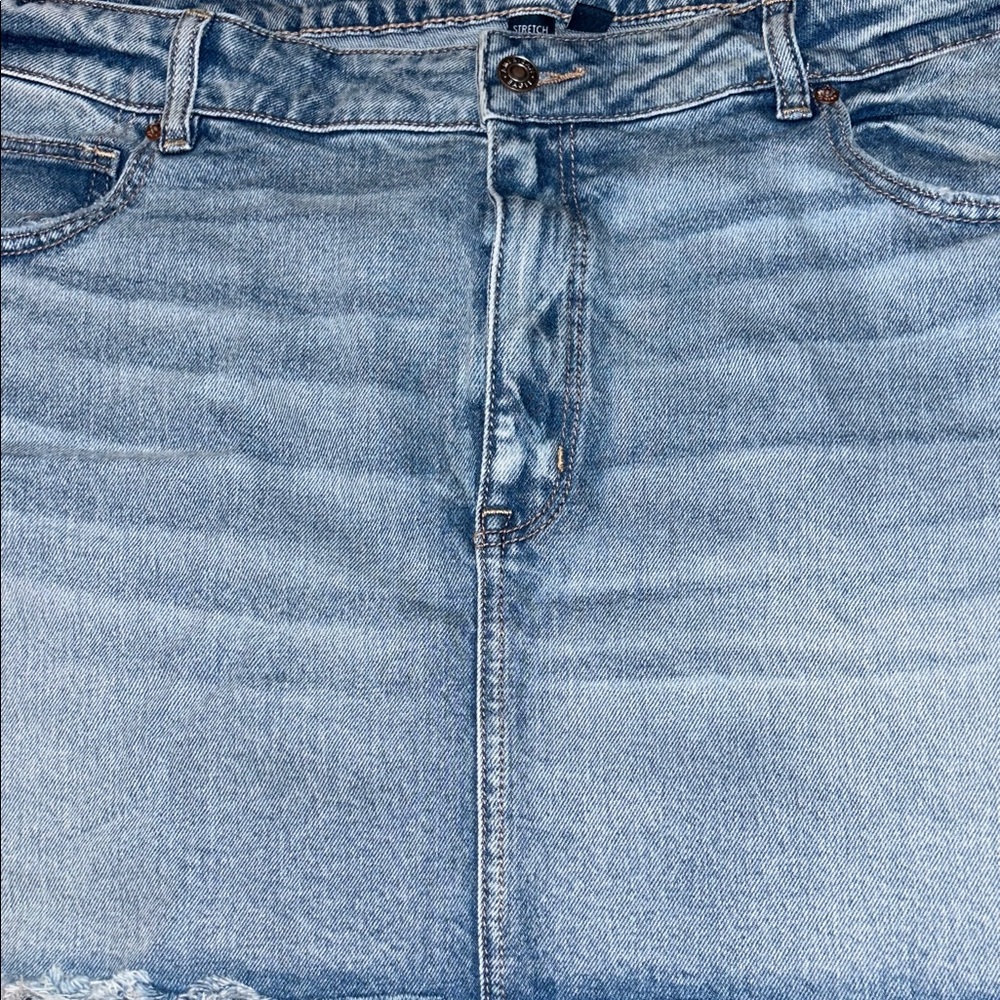 AMERICAN EAGLE Light Blue 5 Pocket Stretch Denim Mini - Sz 20/35W